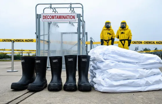 Hazmat response boots