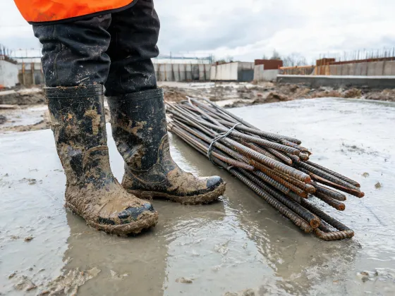 Construction waterproof boots