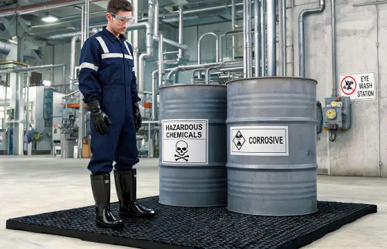 Chemical resistant safety boots